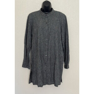 Eileen Fisher Mock Neck Tunic Hemp Cotton Capsule Lagenlook Approx. 1X-2X